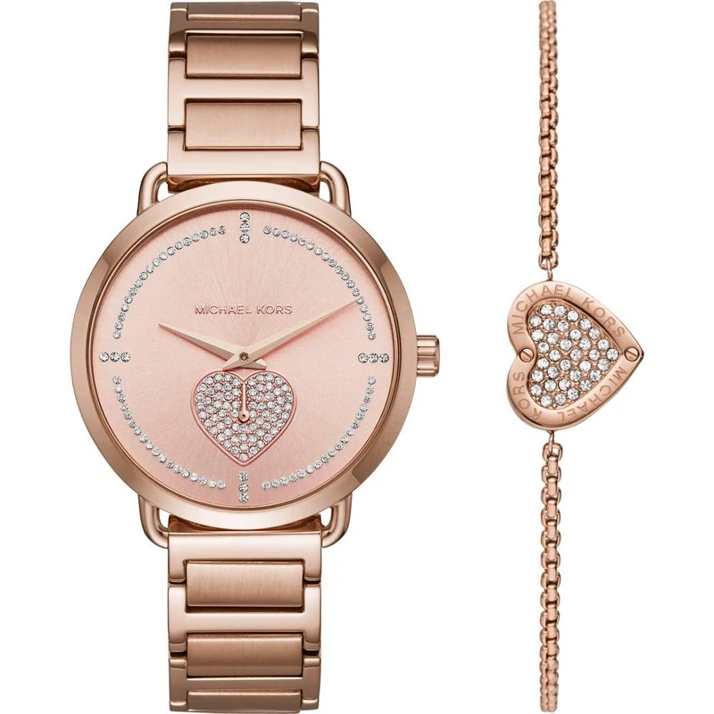 Michael Kors MK4468 Portia Ladies Watch and Bracelet Gift Set