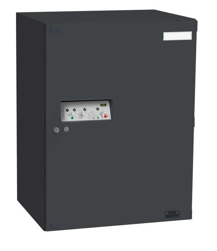BURG-WÄCHTER Parcel Box, eBoxx Gv 644 S ANT, Galvanized Steel, Anthracite, 760 x 575 x 450 mm, Volume: 197 Litre