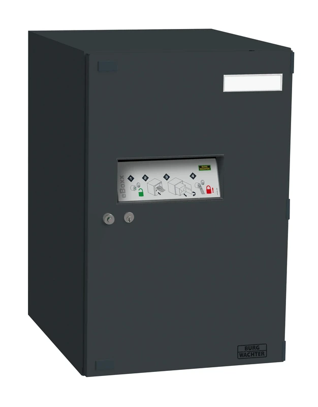 BURG-WÄCHTER Parcel Box, eBoxx E 634 s ANT, Galvanized Steel, Anthracite, 575 x 380 x 450 mm, Volume: 98 Litre