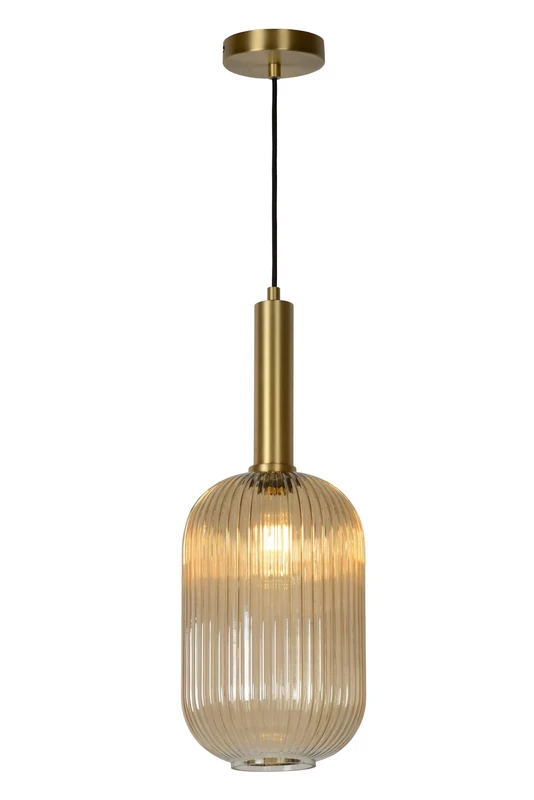 LUCIDE MALOTO - Pendant Light - Ø 20 cm - 1xE27 - Amber