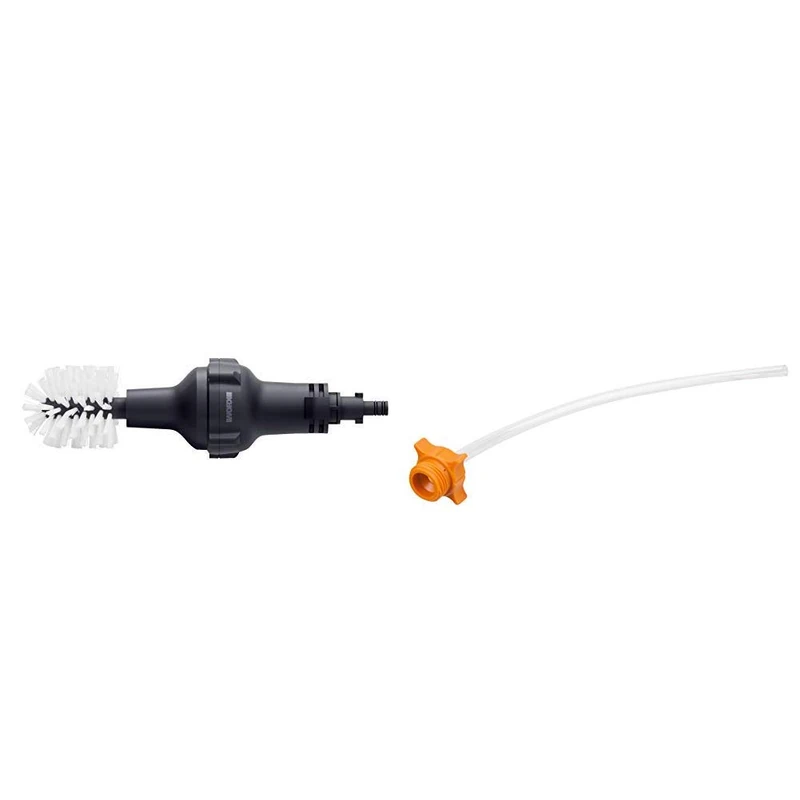 WORX WA4042 Hydroshot Wheel Ball Brush Accessory with WA4038 Hydro Shot Soda Bottle Adaptor Accessory