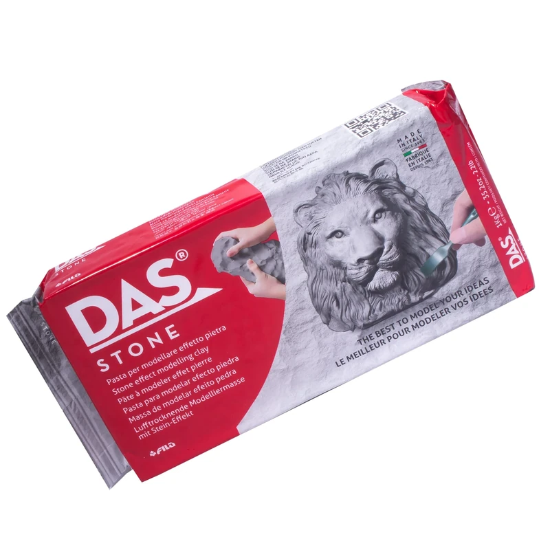 DAS Stone 1kg Air Hardening Modelling Clay, Non Bake, Ready To Use, Suitable for All Ages, For Professionals & Hobbyists