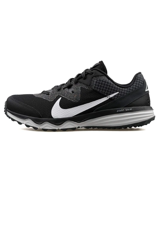 NIKE Juniper Trail Running Shoes Black/White-DK Smoke Grey-Grey 8