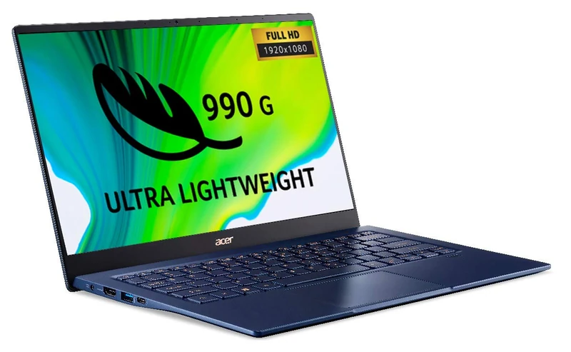 acer Swift 5 SF514-54T 14-inch Laptop - (Intel Core i5-1065G7, 8GB RAM, 512GB SSD, Full HD Touchscreen Display, Windows 10, Blue)