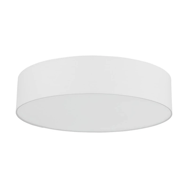 EGLO Connect Romao-C LED Ceiling Light, 1 Bulb Ceiling Light Made of Steel, Textile and Plastic in White, with Remote Control, Colour Temperature Change (Warm, Neutral, Cold), RGB, Dimmable, Diameter 57 cm