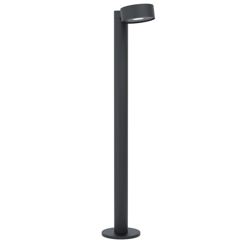EGLO Palosco LED Outdoor Floor Lamp, 1 Bulb Outdoor Light, Modern, LED Floor Lamp Made of Galvanised Steel in Black and Plastic in Transparent, LED Outdoor Lamp, Warm White, IP44