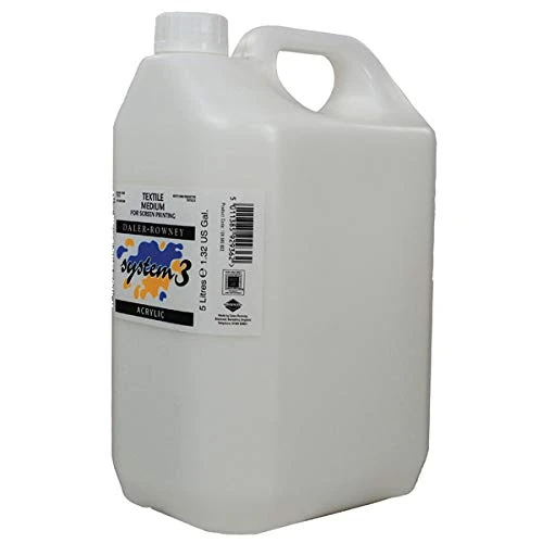 Daler-Rowney System3 Screen Printing Medium, Plastic Pot, 169.07oz - 5L, Liquid Retarder