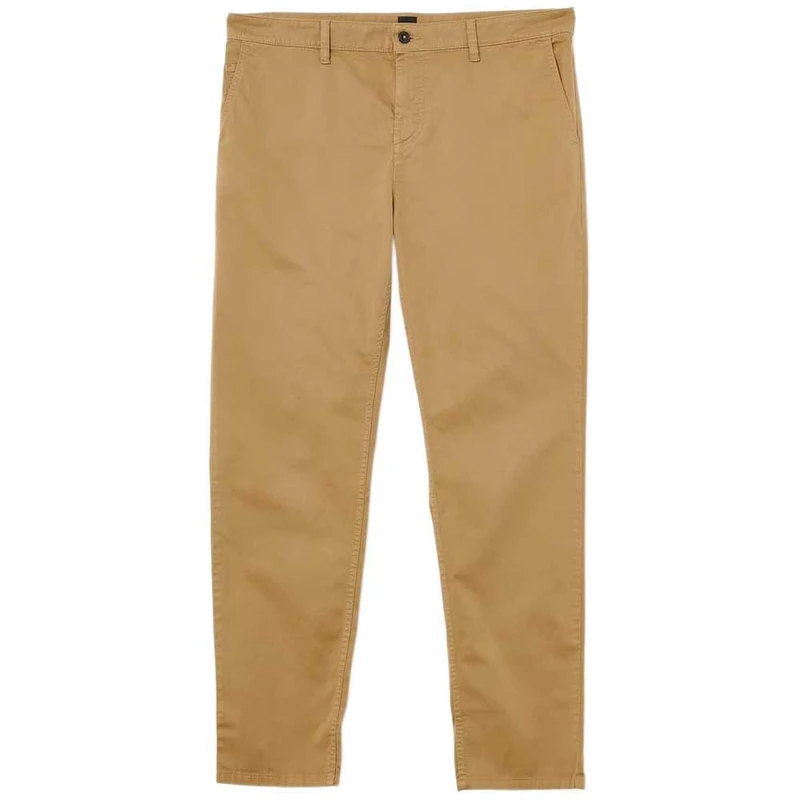 BOSS Men's Tapered Fit Chino Made of Elastic Cotton Satin, Medium Beige261, 40W x 32L