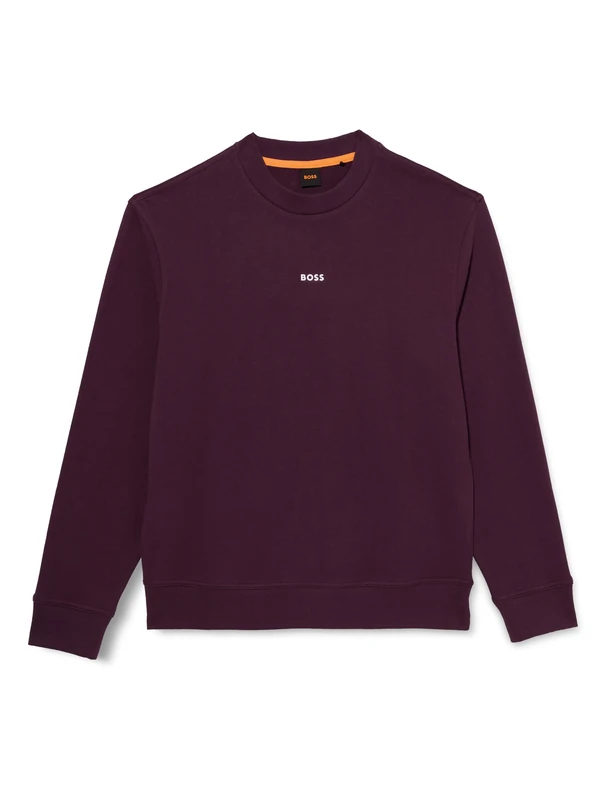 BOSS Men's Wesmallcrew Sweatshirt, Open Purple543, 6XL
