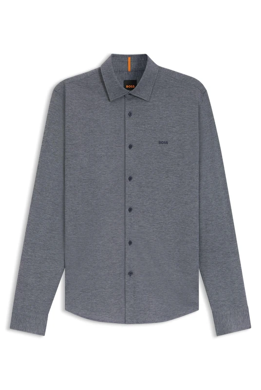 BOSS Men's Mysoft_2_m Shirt, Dark Blue404, 3XL - Image 1