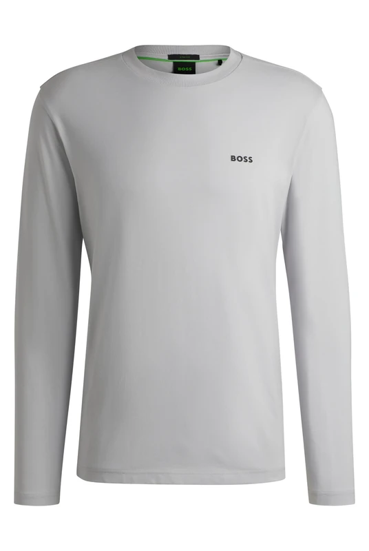 BOSS Men's Long T-Shirt, Light/Pastel Grey54, XS
