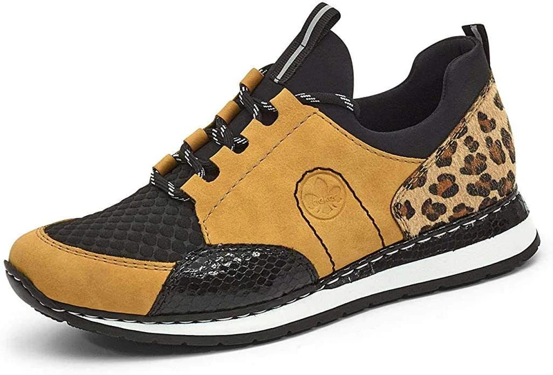 Rieker Women's N3083 Sneaker, Yellow, 3.5 UK - Image 1