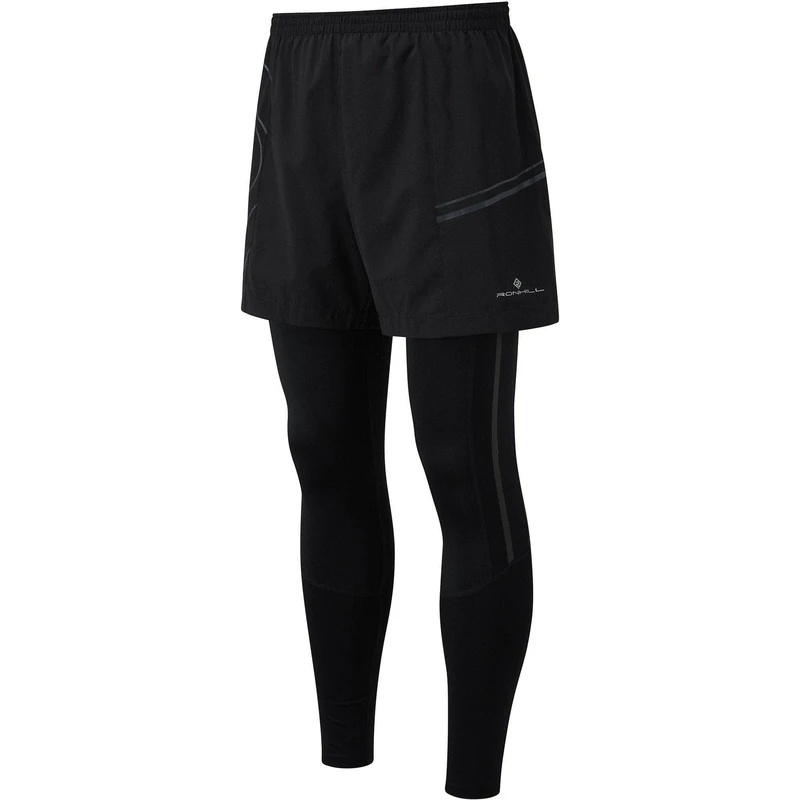Ronhill Mens Tech Twin Tight, All Black, Small
