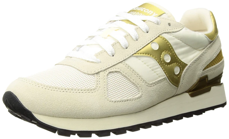 Saucony Jazz Original Vintage Trainers White & Gold - Womens