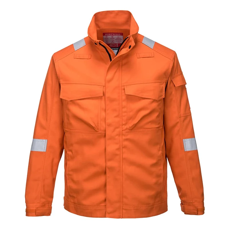 Portwest Bizflame Ultra Jacket, Color: Orange, Size: M, FR68ORRM