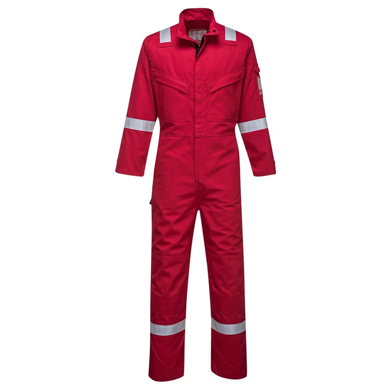 Portwest Bizflame Ultra Coverall, Size: L, Colour: Red, FR93RERL - Image 1