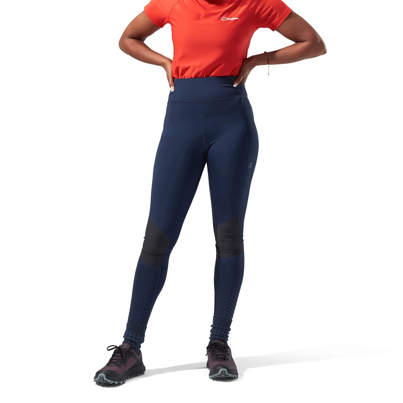 Berghaus Women's Lelyur Leggings Trekking Tights | Super Stretch Leggings | Waterproof | Durable, Dusk/Jet Black