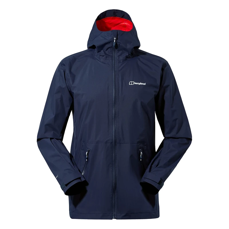 Berghaus Men's Deluge Pro Waterproof Shell Jacket | Adjustable | Durable Coat | Rain Protection, Dusk, XS