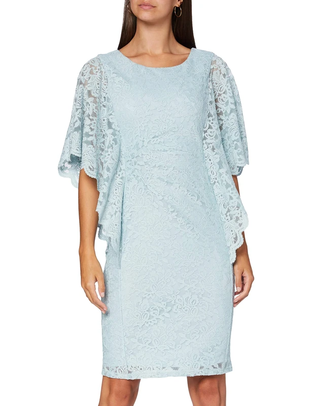 Gina Bacconi Women's Santina Mother of The Bride Dress, Aqua, 16