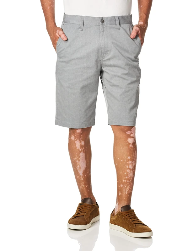 Volcom Men's Vmonty Stretch Shorts, Grey Mixed, 29