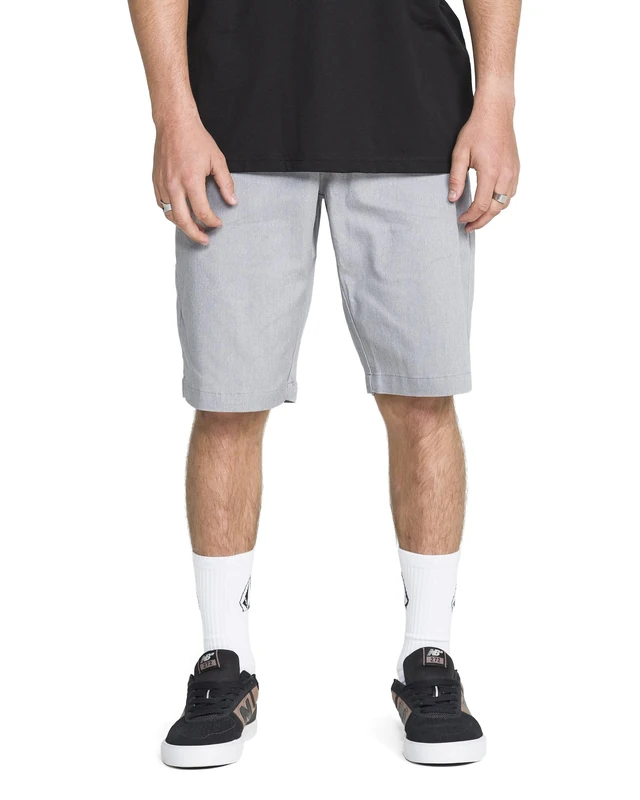 Volcom Men's Vmonty Stretch Chino Short, Heather Grey, 28