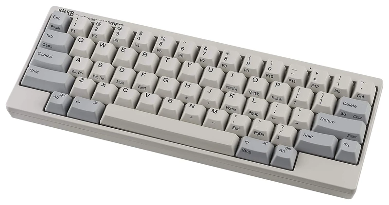 HHKB HYBRID Keyboard PD-KB800W, Printed Keycaps, Bluetooth Professional Mechanical 60% Keyboard, Compact, USB-C (White)
