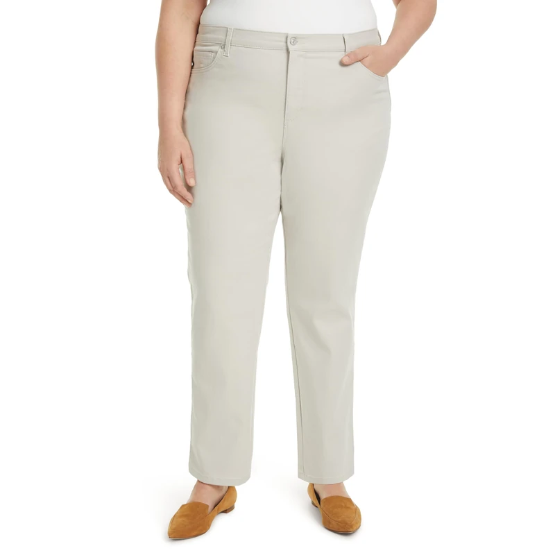 Gloria Vanderbilt womensAmanda Classic Tapered Jean Jeans - Beige - 10 Petite