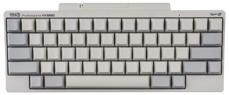 HHKB HYBRID Type-S Professional Mechanical Keyboard - Compact, Silent Key Switches, Bluetooth, USB-C, White