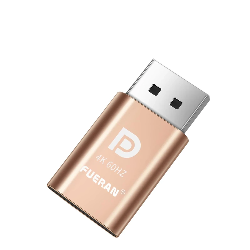 FUERAN HDMI DDC EDID Dummy Plug Headless Ghost Display Emulator Fit Headless-1920x1080-3840 x 2160@60Hz (DP-4K-1P)