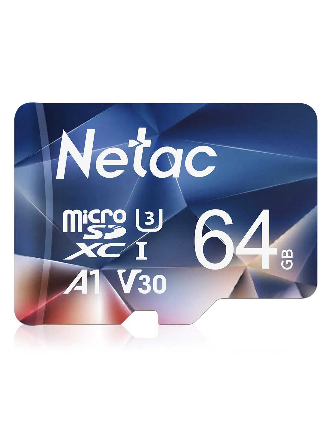 Netac 64GB MicroSDHC Memory Card, Micro SD Card R/W up to 100/30MB/s, TF Card 4K Full HD Video Recording, UHS-I, C10, U3, A1, V30, for Camera, Smartphone, Security System, Drone, Dash Cam
