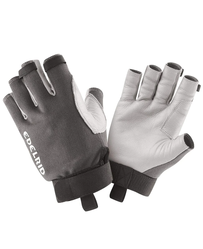 EDELRID Unisex – Adult Work Glove Open II, Unisex – Adults, Work Glove Open II, 724970730040, titanium, XS