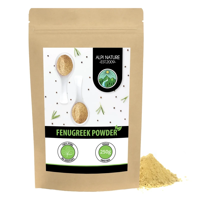 Alpi Nature Fenugreek Powder 250g 8.8 oz, Ground Fenugreek Seed, Ground Methi Seeds for Cooking