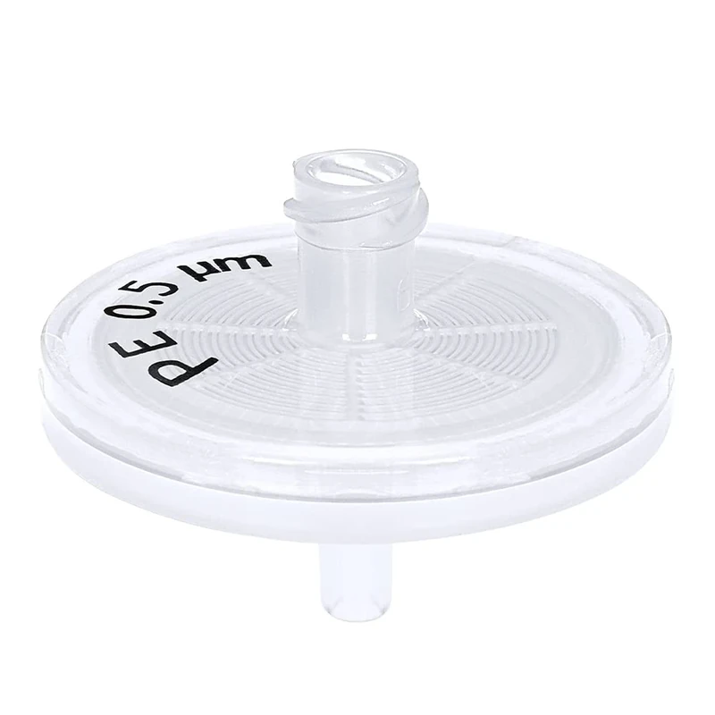 GVS Filter Technology, Syringe Filter, ABLUO, 25mm, PE Membrane, 0.5µm, PP Housing, 100/pk