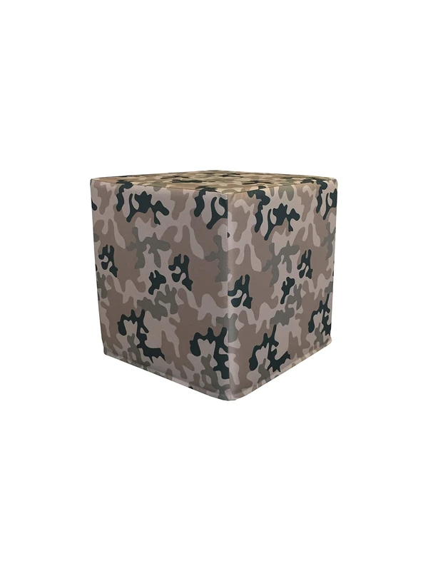 PanQube Module 6-MD Pufa Verona 30 Footstool without Embroidery Moro B Desert 30 cm x 30 cm x 30 cm