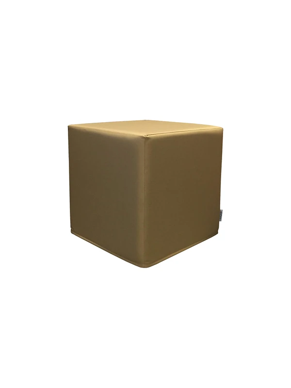 PanQube Module 8-BE Pufa Verona 45 Footstool without Embroidery, Beige, 45 cm x 45 cm x 45 cm