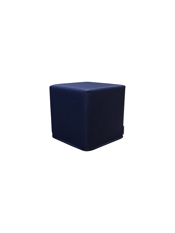 PanQube Module 6-DB Pufa Verona 30 Footstool without Embroidery, Dark Blue, 30cm x 30cm x 30cm