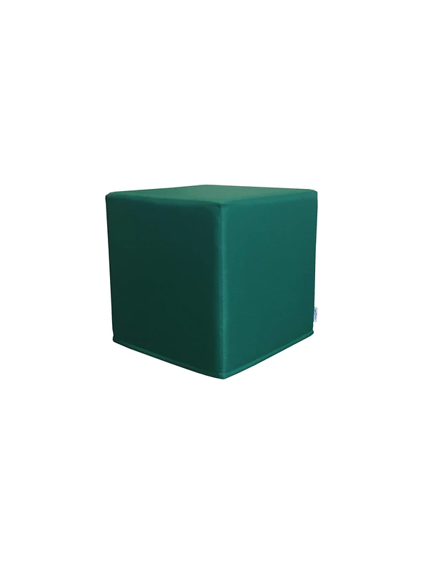 PanQube Module 7-GR Pufa Verona 39 Footstool without Embroidery, Green, 39 cm x 39 cm x 39 cm