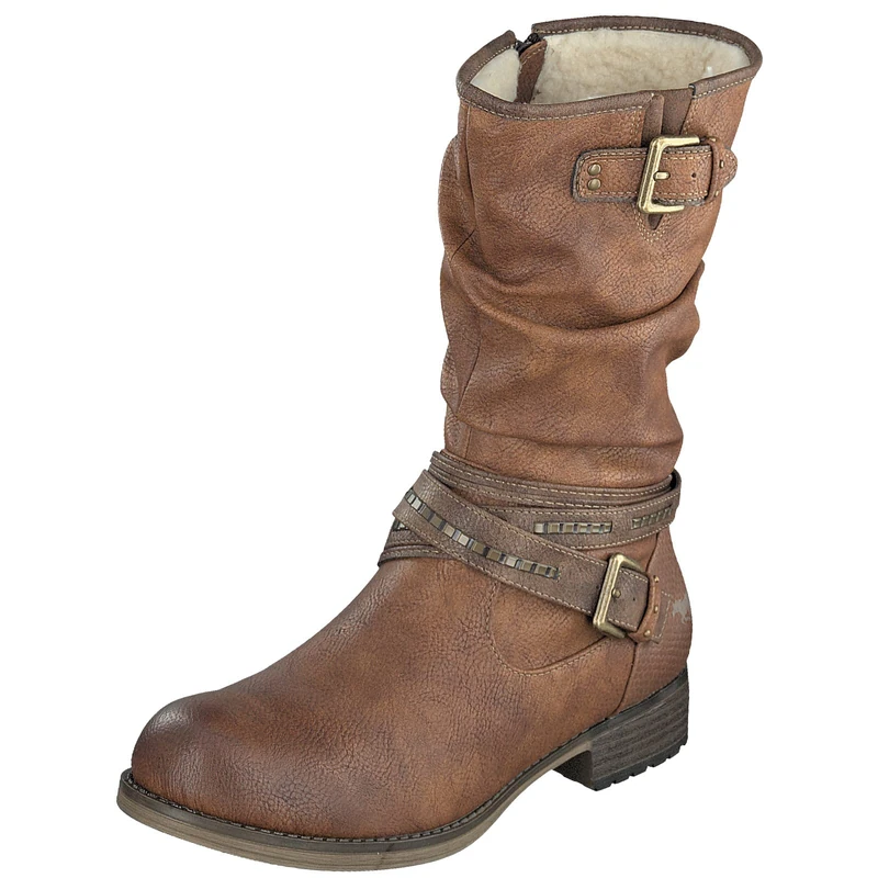 Mustang 1139-624-307 Women’s Mid Calf Boot, 307 cognac, 4 UK