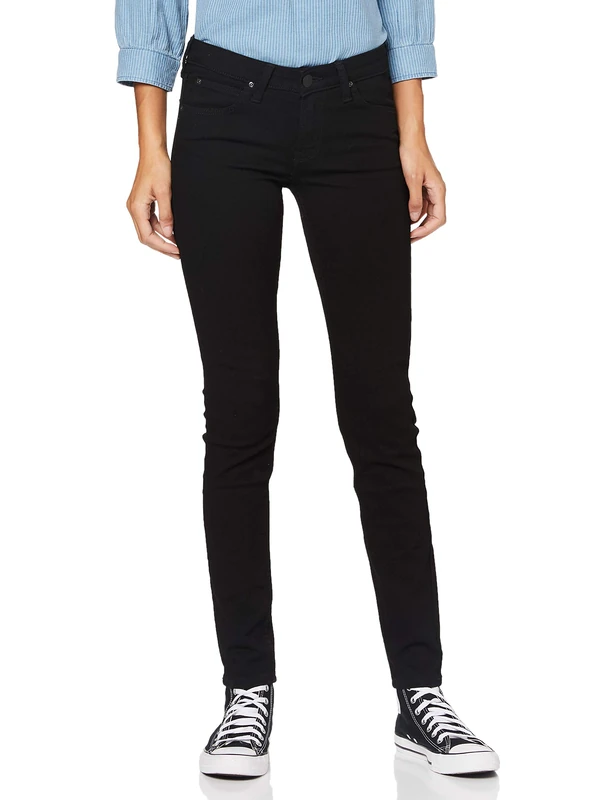 Lee Women's Scarlett Skinny Jeans, Black Rinse, 25W / 33L