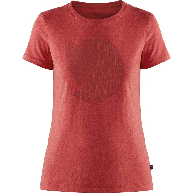 FJALLRAVEN Women's Forever Nature T-shirt W Shirt, Red, M UK