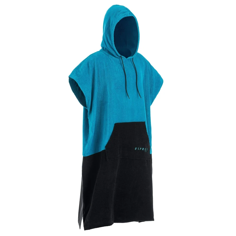Osprey Towel Poncho, Unisex Hooded Surf Poncho, Beach Changing Robe for Men and Women, With Stowaway Design, Multiple Colours