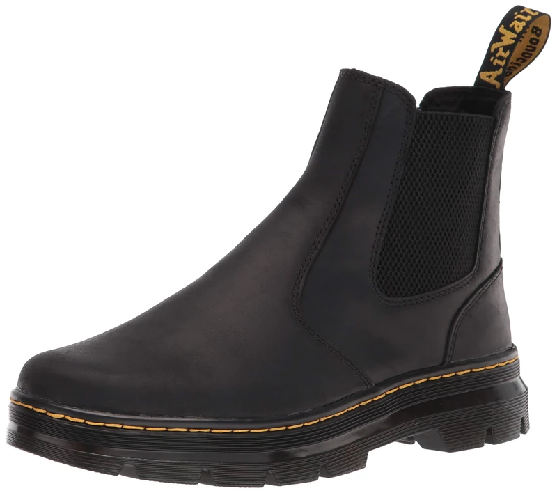 Dr. Martens Unisex Chelsea Boot Combat, Black Wyoming, 3 UK