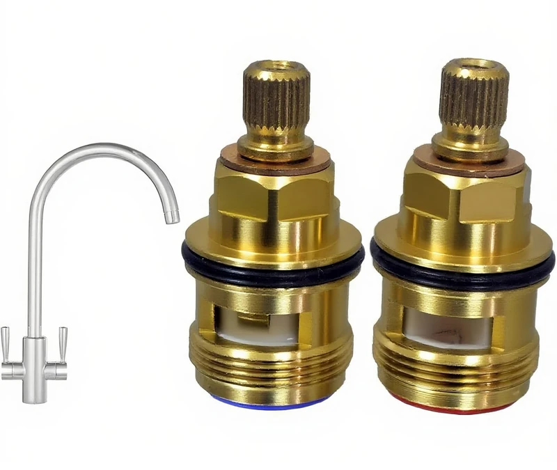 Ceramic Disc Cartridges Tap Valve Quarter Turn Gland 1/2 Spare Replacement 3308R for Franke Ascona Tap