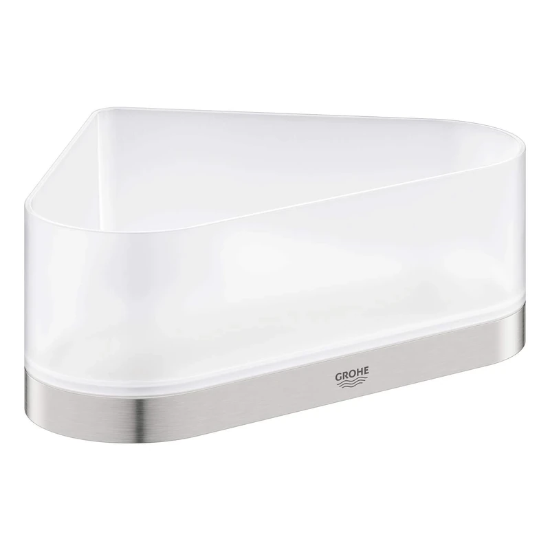GROHE Selection Corner Shower Tray with Holder Supersteel 41038DC0