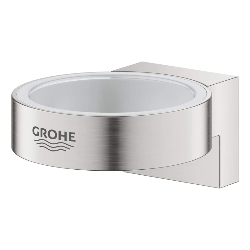 GROHE Selection Glass/Soap Dish Holder Supersteel 41027DC0