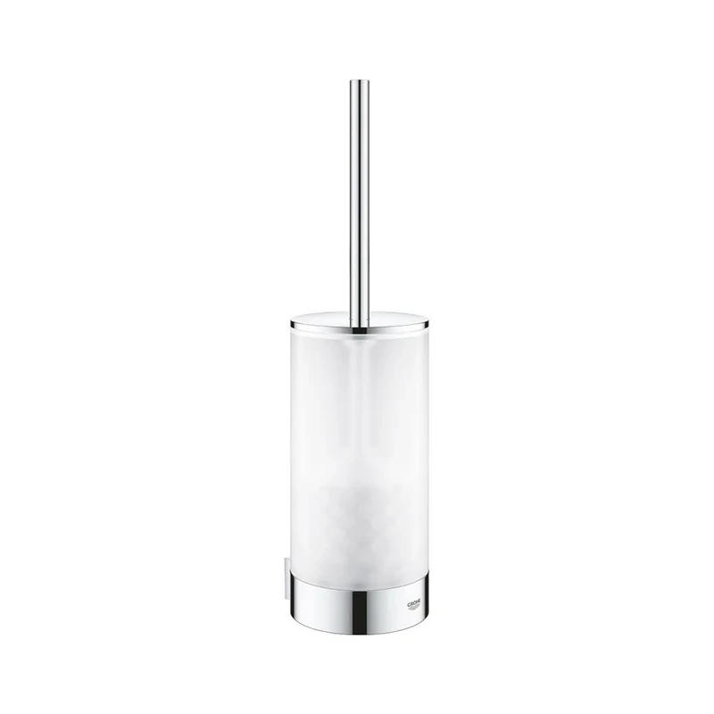 GROHE Selection Toilet Brush Set, Wall-Mounted, Concealed Fastening, Chrome. 41076000