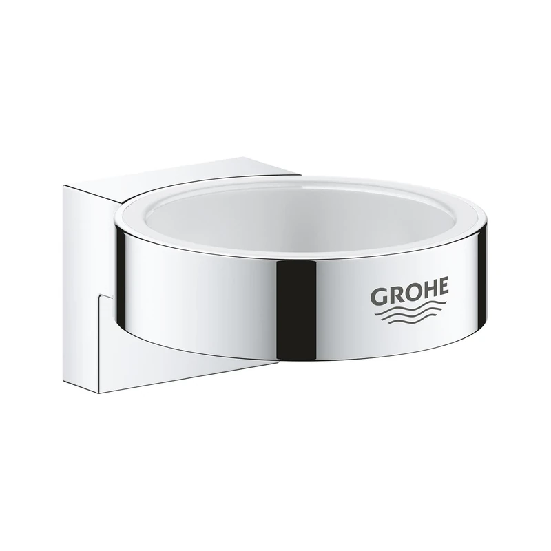 GROHE Selection Holder for Use with GROHE Selection Glass Or Soap Dispenser, Concealed Fastening, Chrome 41027000