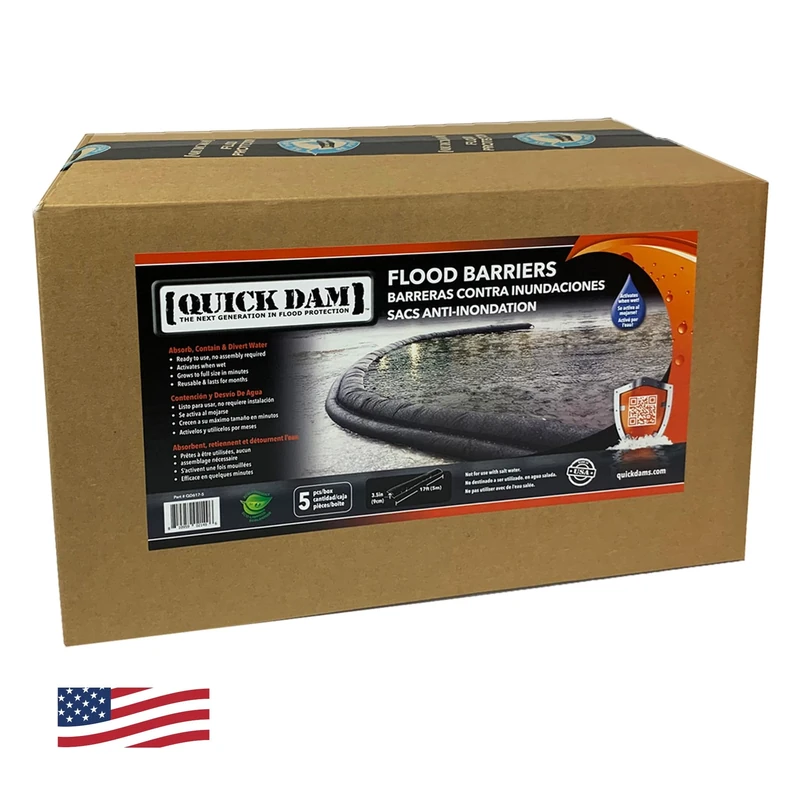 Quick Dam QD617-5 Flood Barrier, Black