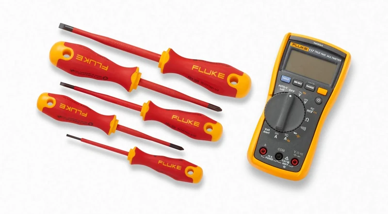 Fluke 117 Electrician's Multimeter + ISLS3 + ISLS5 + IPHS2 + IPHS1 + ISLS8