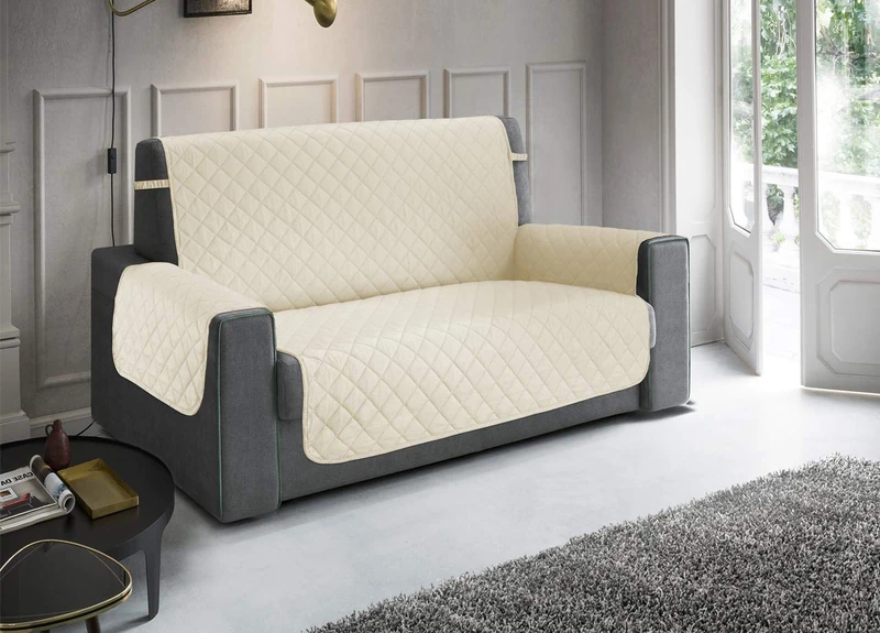 BIANCHERIAWEB Quilted Waterproof Stain Resistant Sofa Cover (3 Seaters) - Image 1